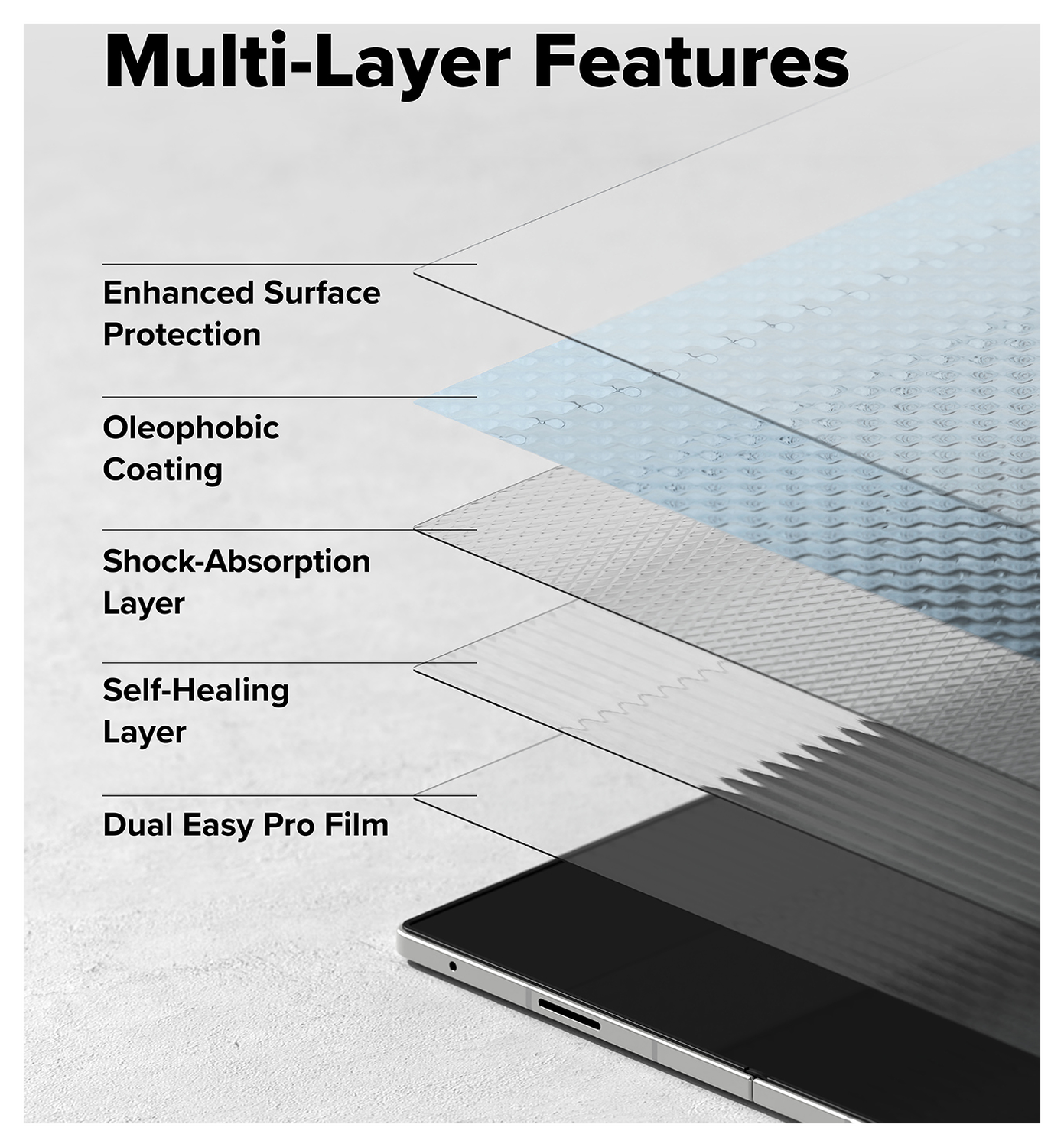 Ringke Dual Easy Pro Film Samsung Galaxy Z Fold 7 Screen Protector Jig 2-Pack afbeelding 11