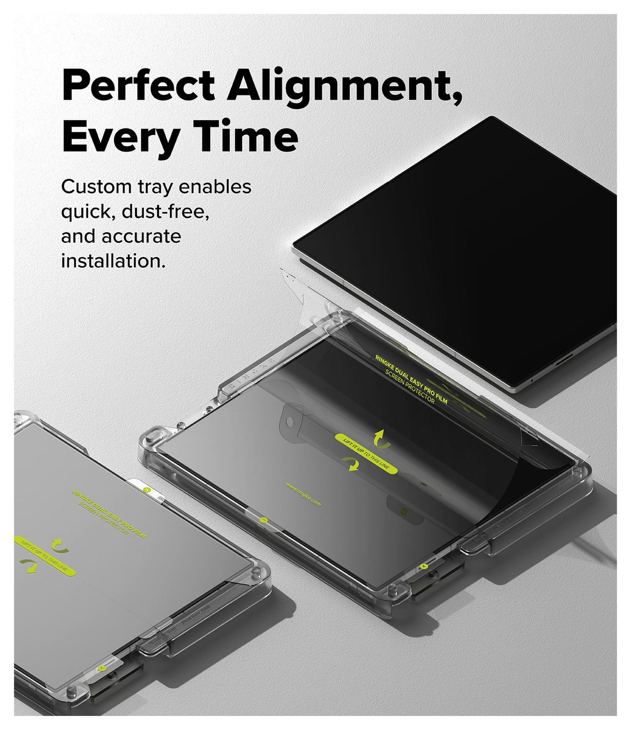 Ringke Dual Easy Pro Film Samsung Galaxy Z Fold 7 Screen Protector Jig 2-Pack afbeelding 4