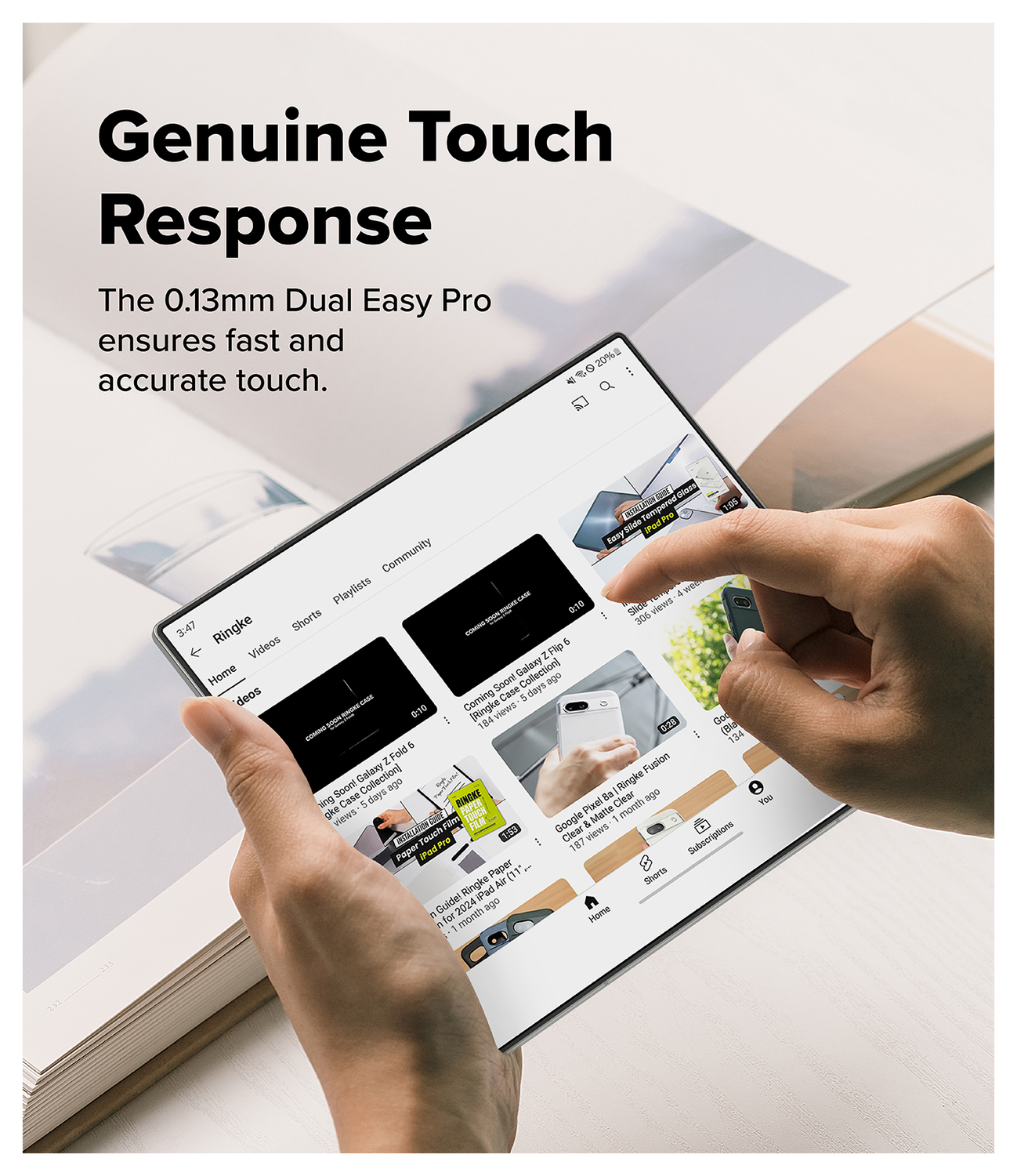 Ringke Dual Easy Pro Film Samsung Galaxy Z Fold 7 Screen Protector Jig 2-Pack afbeelding 7
