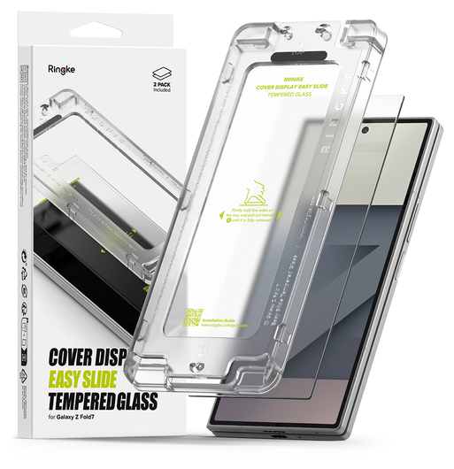 Ringke Cover Display Easy Slide Samsung Z Fold 7 Screen Protector met Jig 2-Pack afbeelding 1