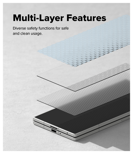 Ringke Cover Display Easy Slide Samsung Z Fold 7 Screen Protector met Jig 2-Pack afbeelding 11