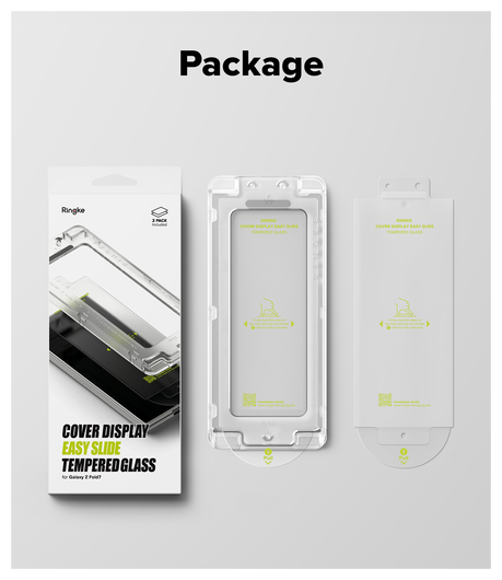 Ringke Cover Display Easy Slide Samsung Z Fold 7 Screen Protector met Jig 2-Pack afbeelding 14