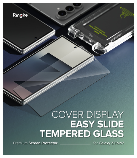 Ringke Cover Display Easy Slide Samsung Z Fold 7 Screen Protector met Jig 2-Pack afbeelding 16