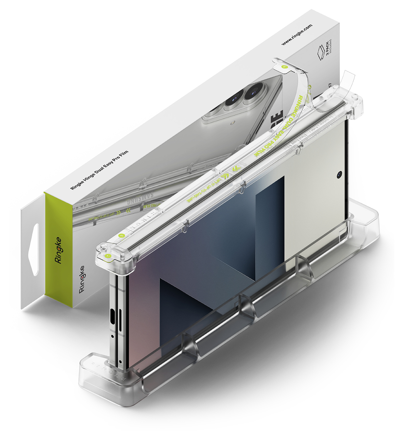 Ringke Hinge Dual Easy Pro Film Samsung Galaxy Z Fold 7 Hinge Protector (2-Pack) afbeelding 1