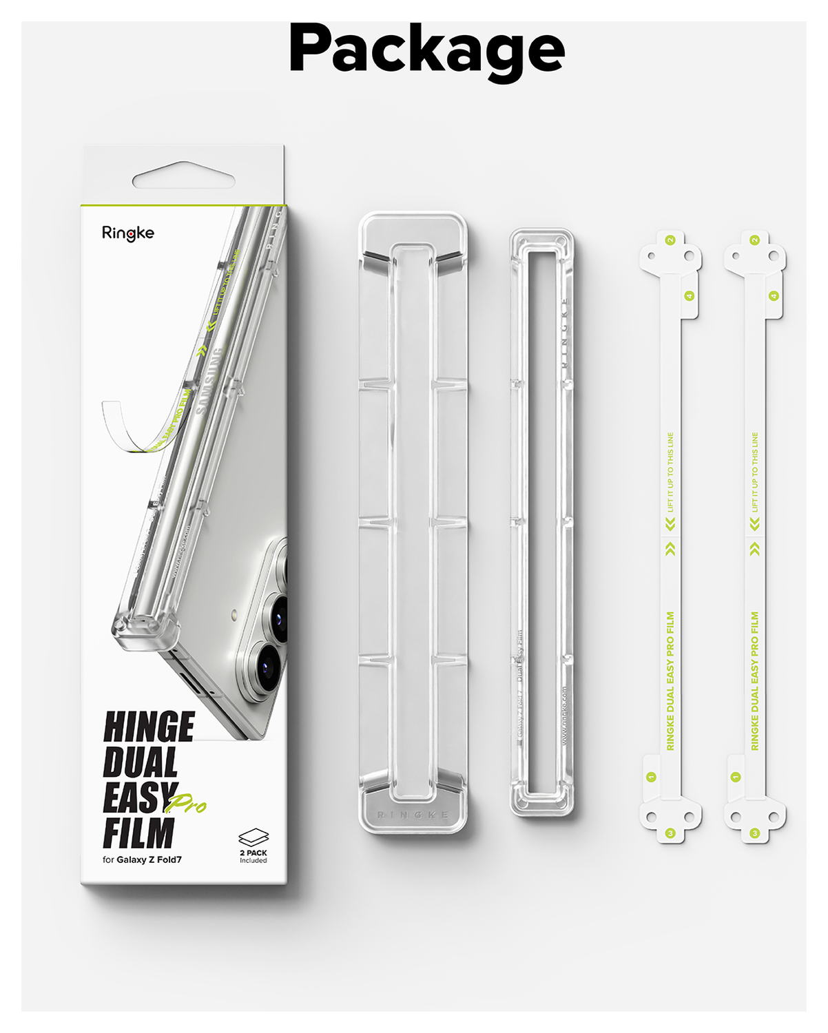 Ringke Hinge Dual Easy Pro Film Samsung Galaxy Z Fold 7 Hinge Protector (2-Pack) afbeelding 8