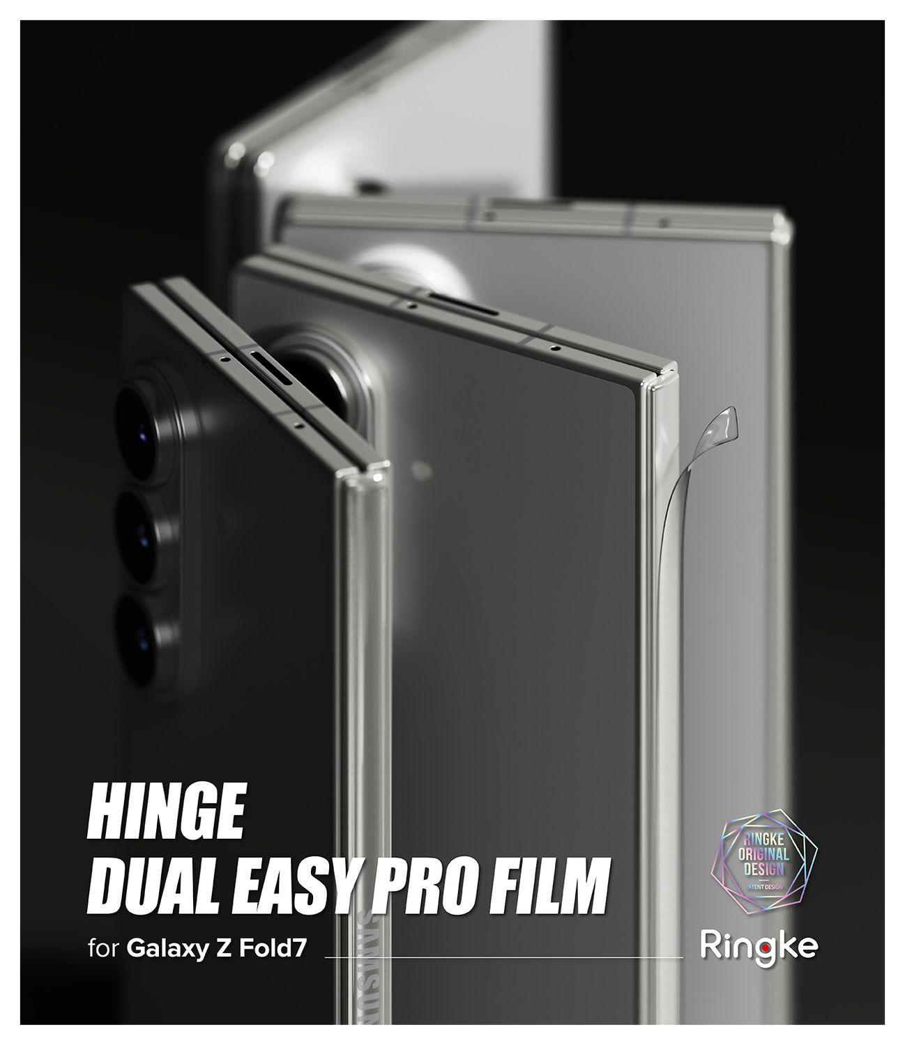 Ringke Hinge Dual Easy Pro Film Samsung Galaxy Z Fold 7 Hinge Protector (2-Pack) afbeelding 9