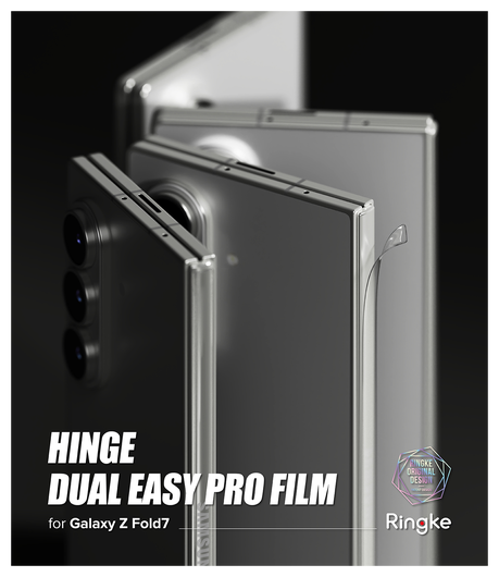 Ringke Hinge Dual Easy Pro Film Samsung Galaxy Z Fold 7 Hinge Protector (2-Pack) afbeelding 9