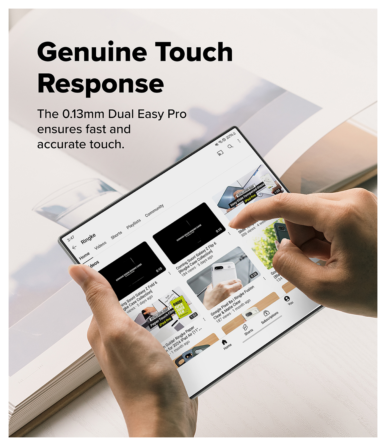 Ringke Samsung Galaxy Z Fold 7 3-in-1 Protector Set Display/Voorkant/Hinge afbeelding 10