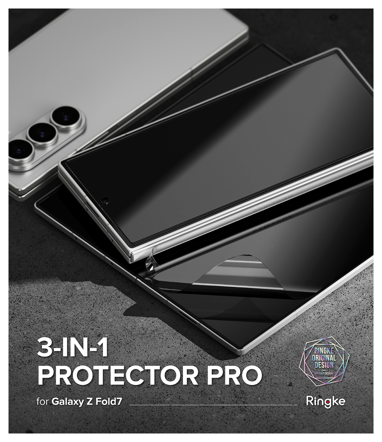 Ringke Samsung Galaxy Z Fold 7 3-in-1 Protector Set Display/Voorkant/Hinge afbeelding 21