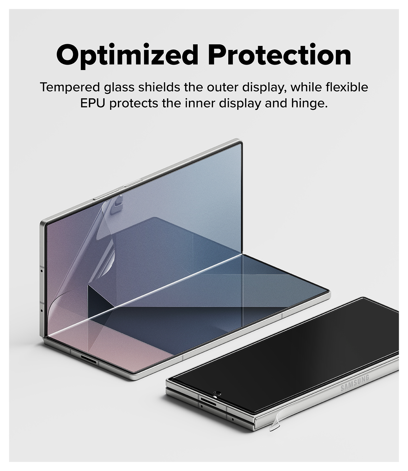 Ringke Samsung Galaxy Z Fold 7 3-in-1 Protector Set Display/Voorkant/Hinge afbeelding 6