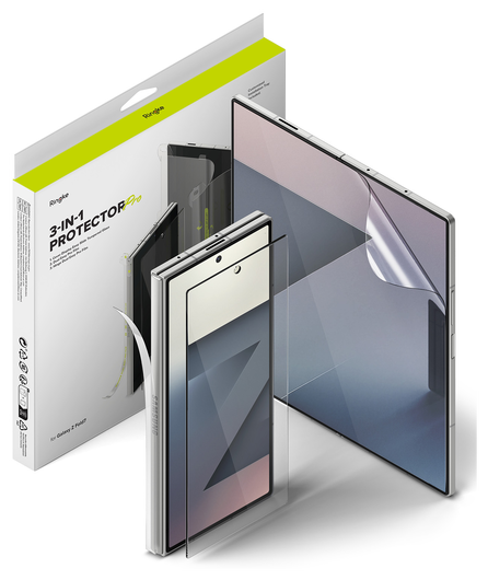 Ringke Samsung Galaxy Z Fold 7 3-in-1 Protector Set Display/Voorkant/Hinge afbeelding 1
