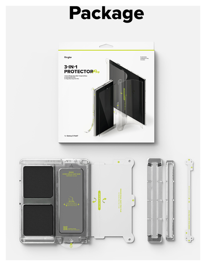 Ringke Samsung Galaxy Z Fold 7 3-in-1 Protector Set Display/Voorkant/Hinge afbeelding 20