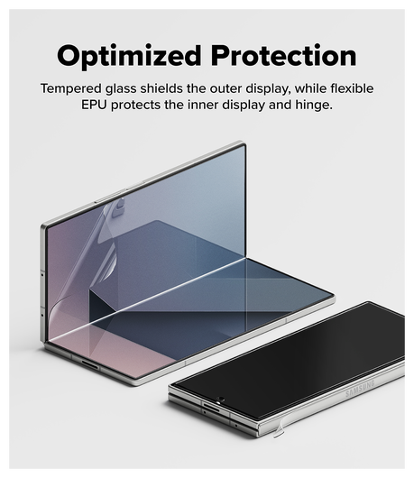 Ringke Samsung Galaxy Z Fold 7 3-in-1 Protector Set Display/Voorkant/Hinge afbeelding 6