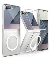 Ringke Slim Magnetic Samsung Galaxy Z Flip 7 Hoesje MagSafe Transparant afbeelding