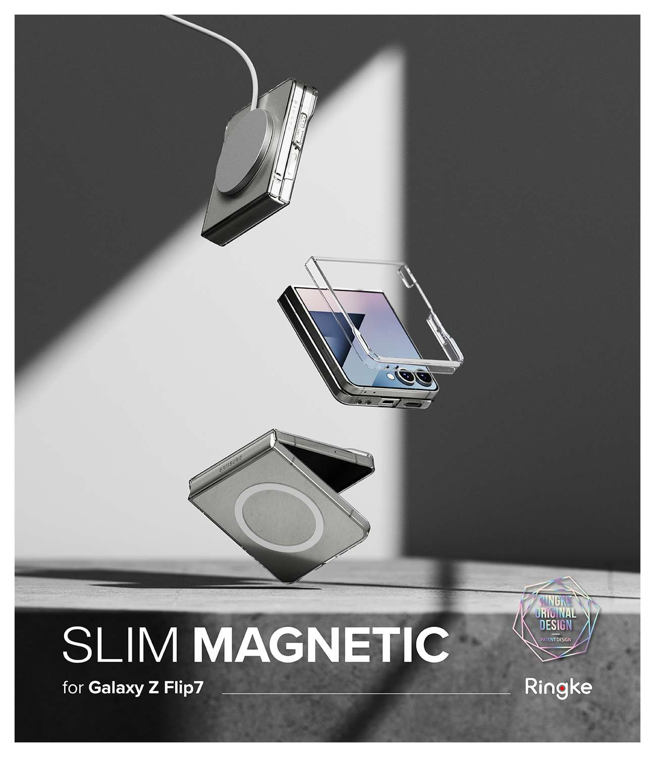 Ringke Slim Magnetic Samsung Galaxy Z Flip 7 Hoesje MagSafe Transparant afbeelding 11