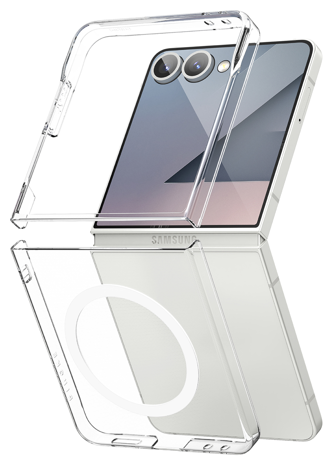 Ringke Slim Magnetic Samsung Galaxy Z Flip 7 Hoesje MagSafe Transparant afbeelding 2