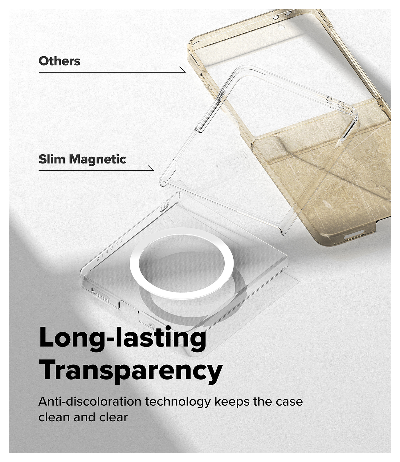 Ringke Slim Magnetic Samsung Galaxy Z Flip 7 Hoesje MagSafe Transparant afbeelding 5
