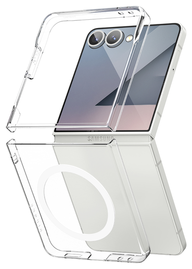 Ringke Slim Magnetic Samsung Galaxy Z Flip 7 Hoesje MagSafe Transparant afbeelding 2