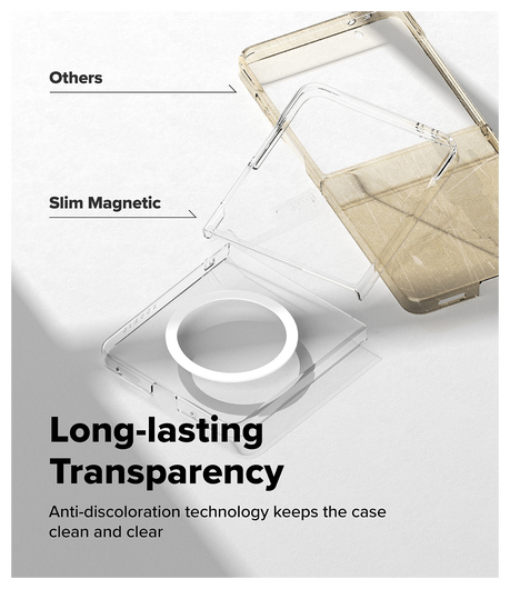 Ringke Slim Magnetic Samsung Galaxy Z Flip 7 Hoesje MagSafe Transparant afbeelding 5