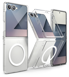 Ringke Slim Magnetic Samsung Galaxy Z Flip 7 Hoesje MagSafe Transparant afbeelding