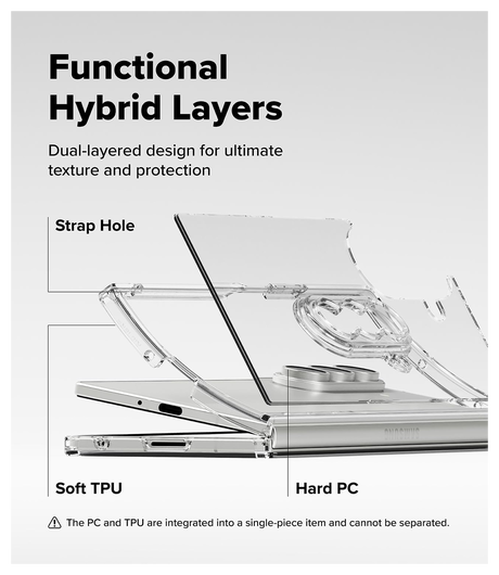 Ringke Fusion Samsung Galaxy Z Flip 7 Hoesje Back Cover Transparant afbeelding 7