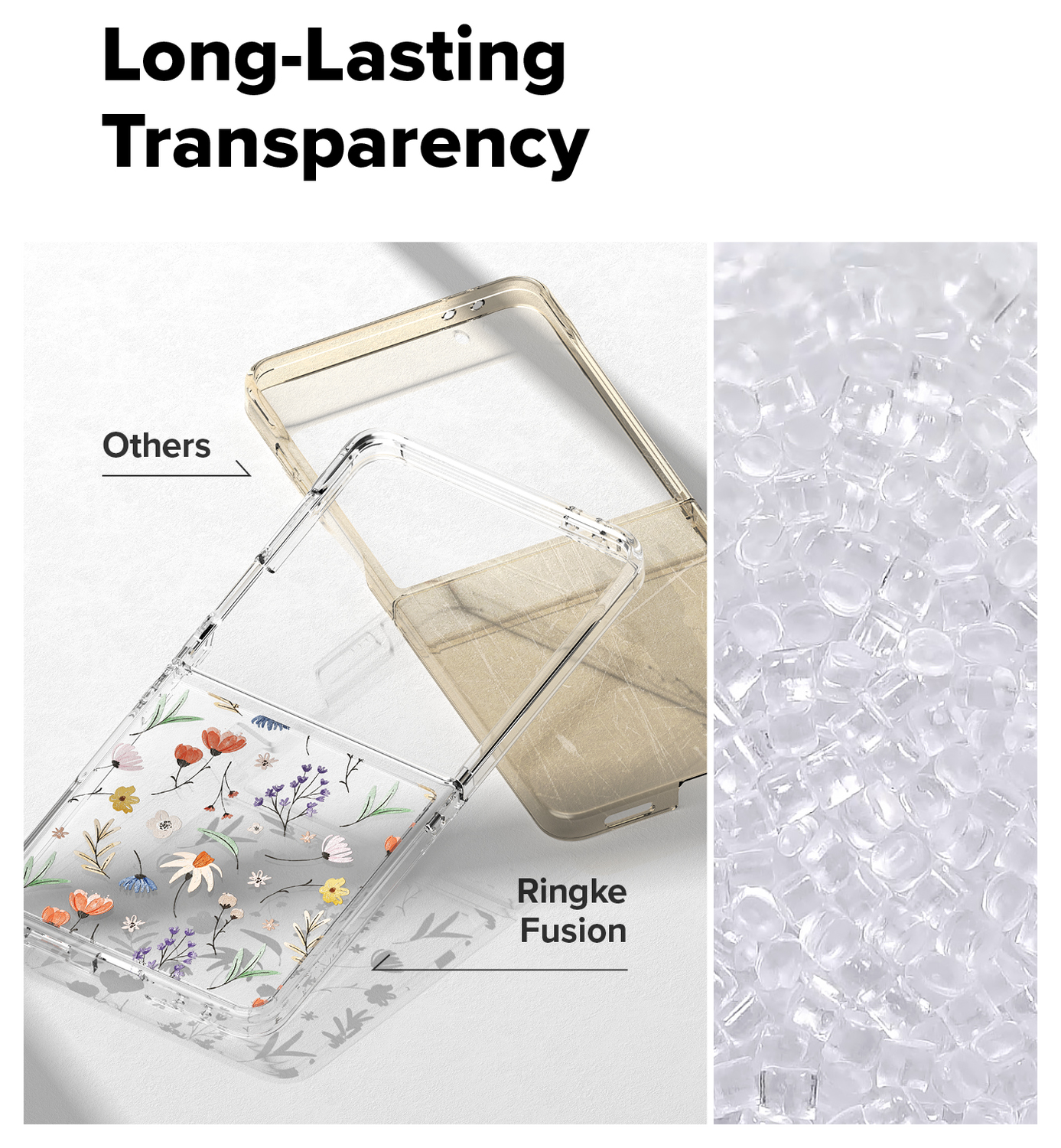 Ringke Fusion Design Samsung Galaxy Z Flip 7 Hoesje Back Cover Dry Flowers afbeelding 8