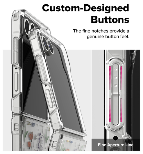 Ringke Fusion Design Samsung Galaxy Z Flip 7 Hoesje Back Cover Dry Flowers afbeelding 12