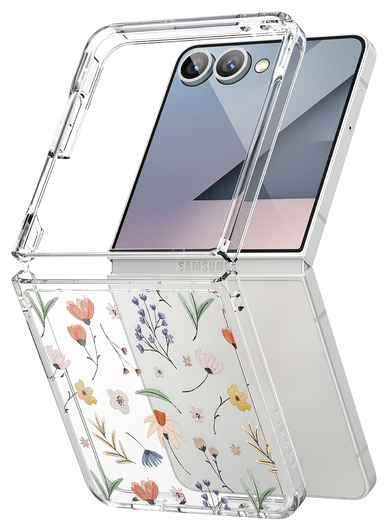 Ringke Fusion Design Samsung Galaxy Z Flip 7 Hoesje Back Cover Dry Flowers afbeelding 14