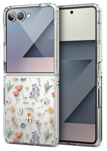 Ringke Fusion Design Samsung Galaxy Z Flip 7 Hoesje Back Cover Dry Flowers afbeelding 15