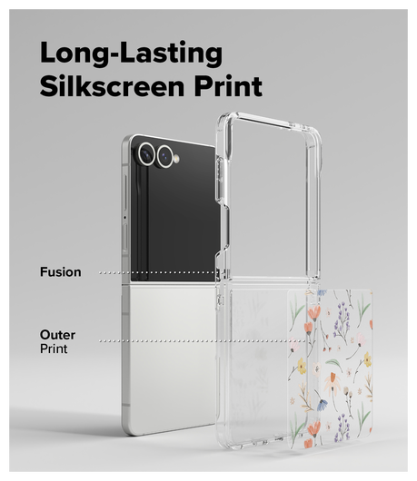 Ringke Fusion Design Samsung Galaxy Z Flip 7 Hoesje Back Cover Dry Flowers afbeelding 7