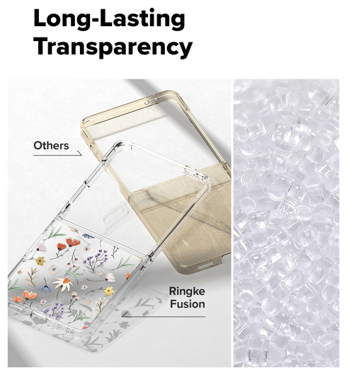 Ringke Fusion Design Samsung Galaxy Z Flip 7 Hoesje Back Cover Dry Flowers afbeelding 8