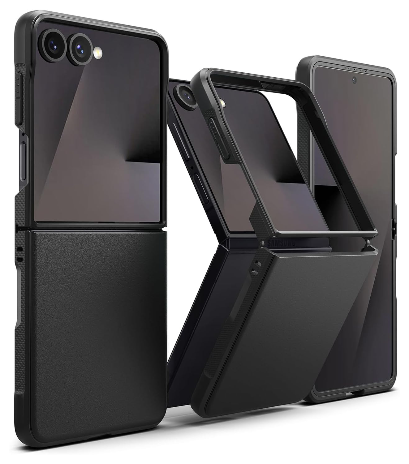 Ringke Onyx Samsung Galaxy Z Flip 7 Hoesje Flexibel TPU Back Cover Zwart afbeelding 1