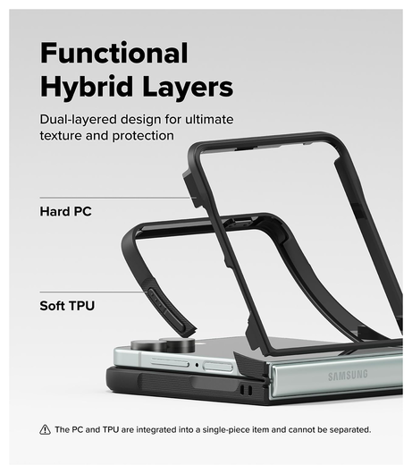 Ringke Onyx Samsung Galaxy Z Flip 7 Hoesje Flexibel TPU Back Cover Zwart afbeelding 8