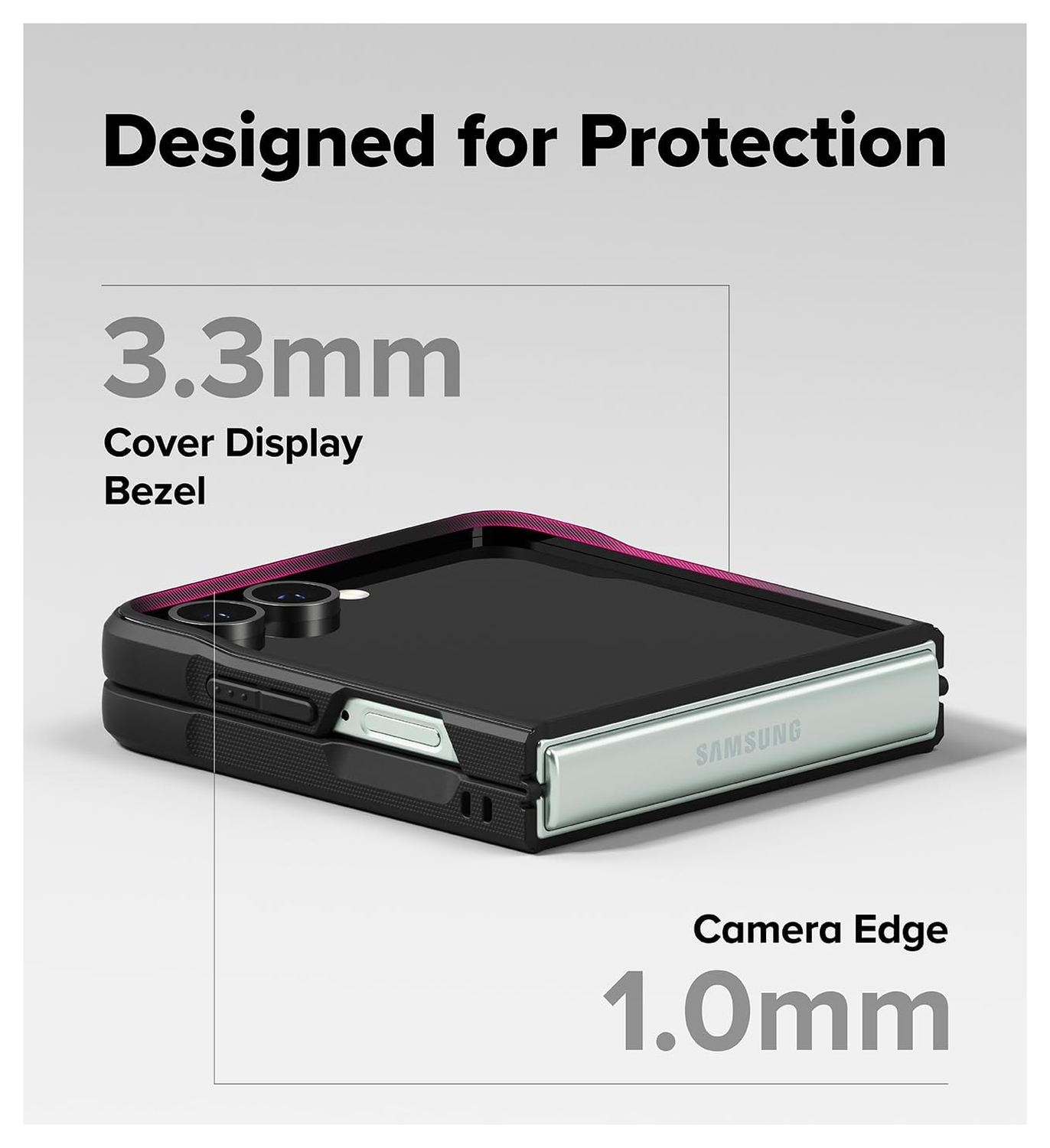 Ringke Onyx Magnetic Samsung Galaxy Z Flip 7 Hoesje MagSafe Zwart afbeelding 6