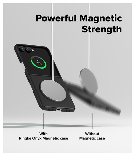Ringke Onyx Magnetic Samsung Galaxy Z Flip 7 Hoesje MagSafe Zwart afbeelding 5