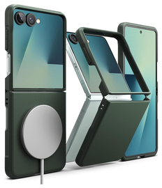 Ringke Onyx Magnetic Samsung Galaxy Z Flip 7 Hoesje MagSafe Groen