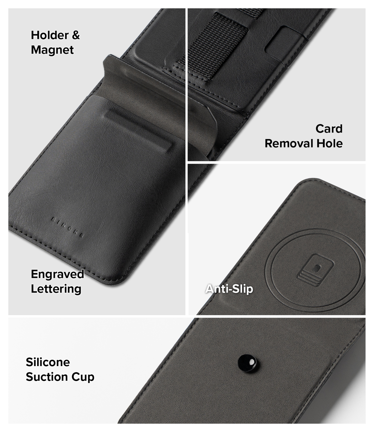 Ringke Folio Grip Wallet Magnetic Samsung Galaxy Z Flip 7 Hoesje Zwart afbeelding 3