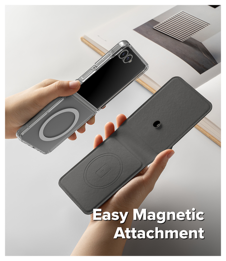 Ringke Folio Grip Wallet Magnetic Samsung Galaxy Z Flip 7 Hoesje Zwart afbeelding 2