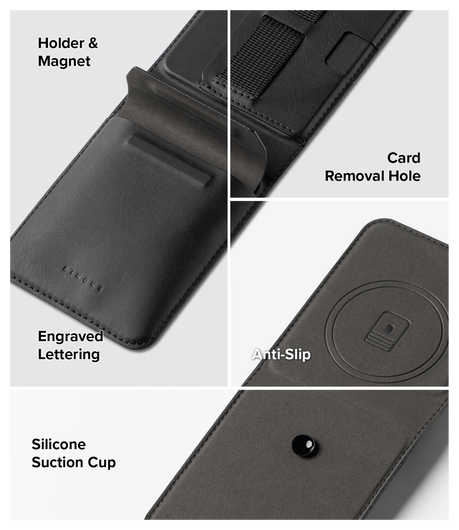 Ringke Folio Grip Wallet Magnetic Samsung Galaxy Z Flip 7 Hoesje Zwart afbeelding 3