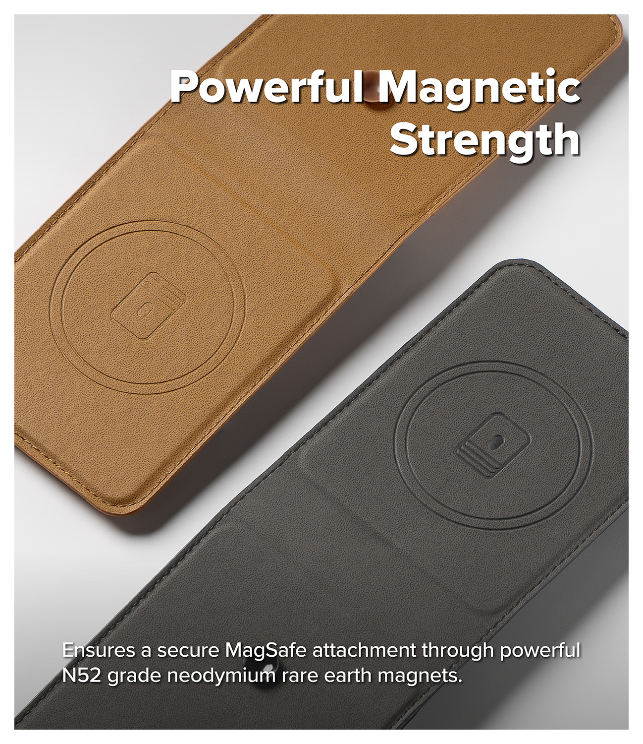 Ringke Folio Grip Wallet Magnetic Samsung Galaxy Z Flip 7 Hoesje Bruin afbeelding 4