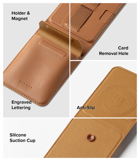 Ringke Folio Grip Wallet Magnetic Samsung Galaxy Z Flip 7 Hoesje Bruin afbeelding 3