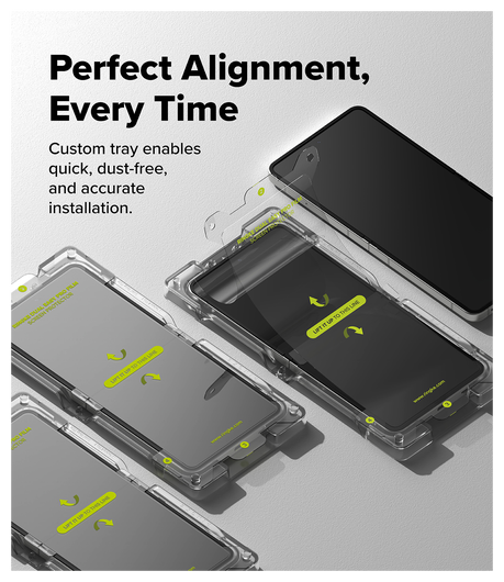 Ringke Dual Easy Pro Film Samsung Galaxy Z Flip 7 Screen Protector Jig 2-Pack afbeelding 4