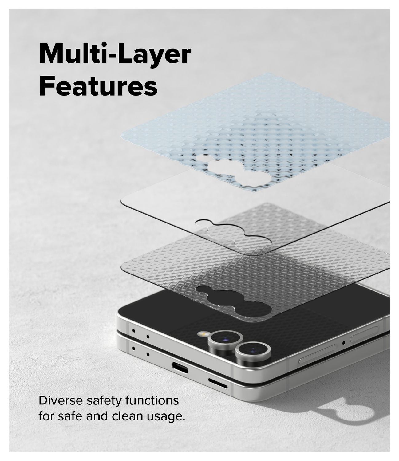 Ringke Cover Display Easy Slide Pro Samsung Z Flip 7 Screen Protector Jig 2-Pack afbeelding 11