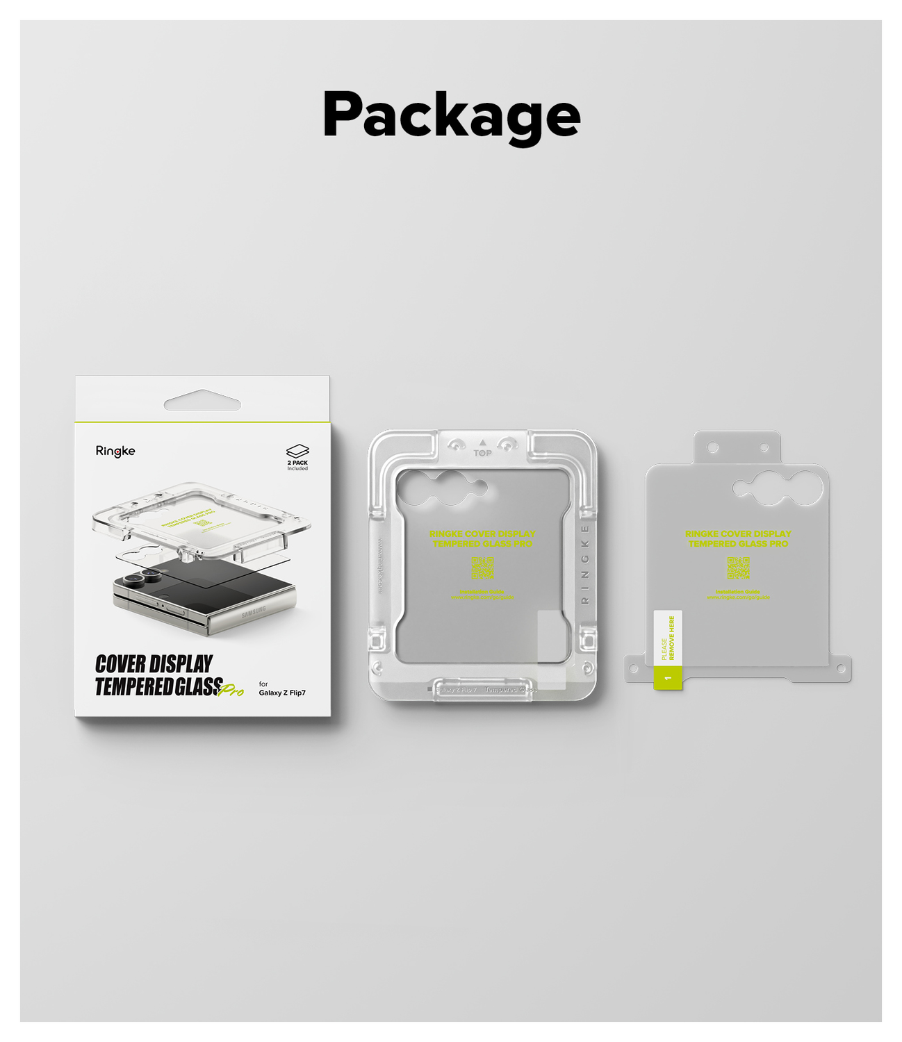 Ringke Cover Display Easy Slide Pro Samsung Z Flip 7 Screen Protector Jig 2-Pack afbeelding 14