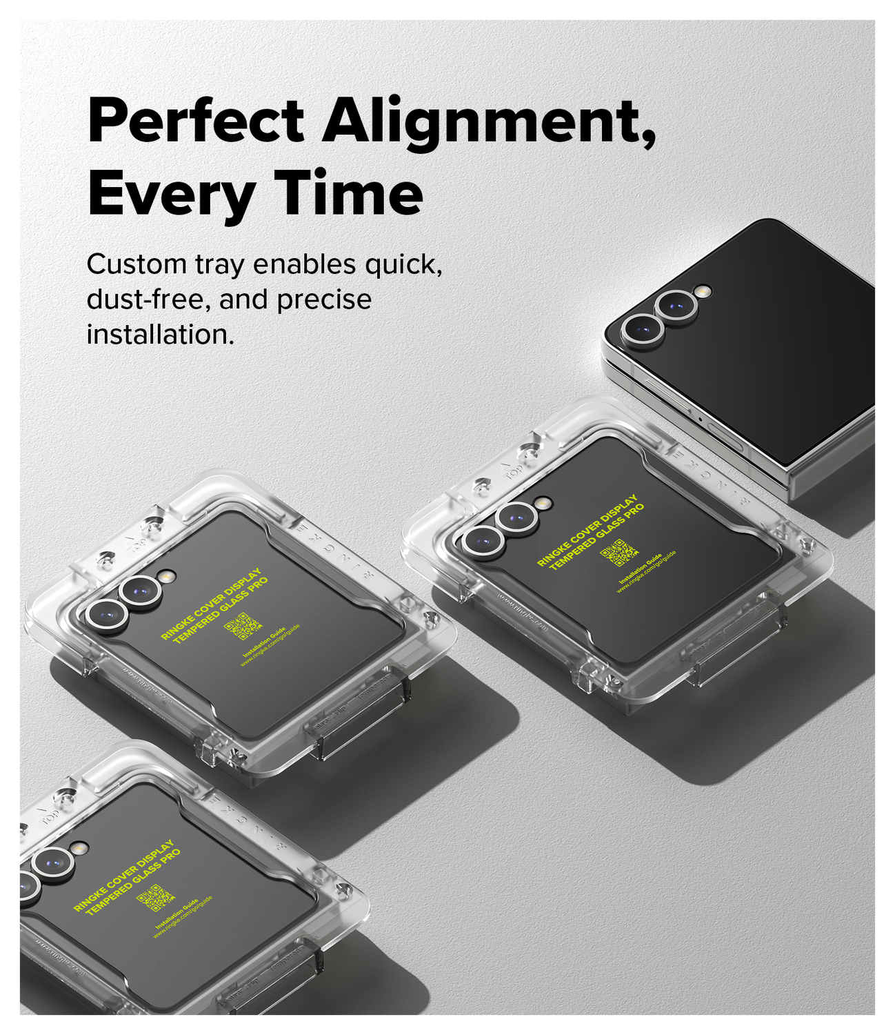 Ringke Cover Display Easy Slide Pro Samsung Z Flip 7 Screen Protector Jig 2-Pack afbeelding 4