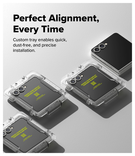 Ringke Cover Display Easy Slide Pro Samsung Z Flip 7 Screen Protector Jig 2-Pack afbeelding 4