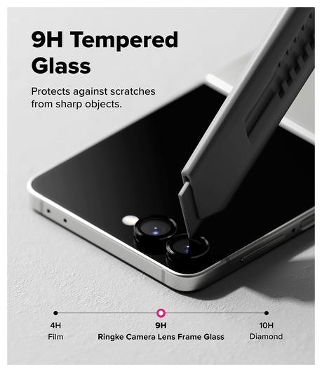 Ringke Frame Glass Samsung Galaxy Z Flip 7 Camera Protector Zwart (2-Pack) afbeelding 6