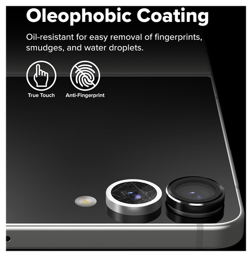Ringke Frame Glass Samsung Galaxy Z Flip 7 Camera Protector Zwart (2-Pack) afbeelding 8