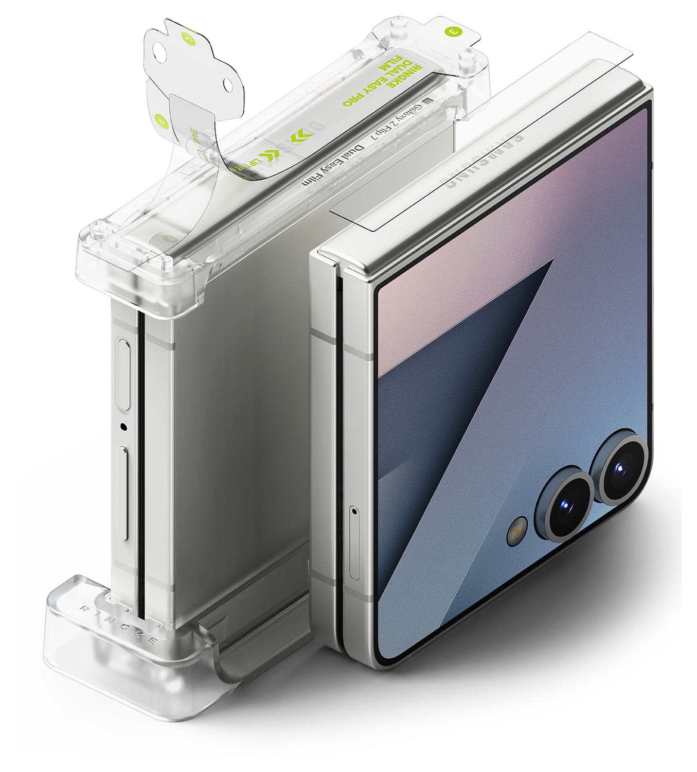 Ringke Hinge Dual Easy Pro Film Samsung Galaxy Z Flip 7 Hinge Protector (2-Pack) afbeelding 2