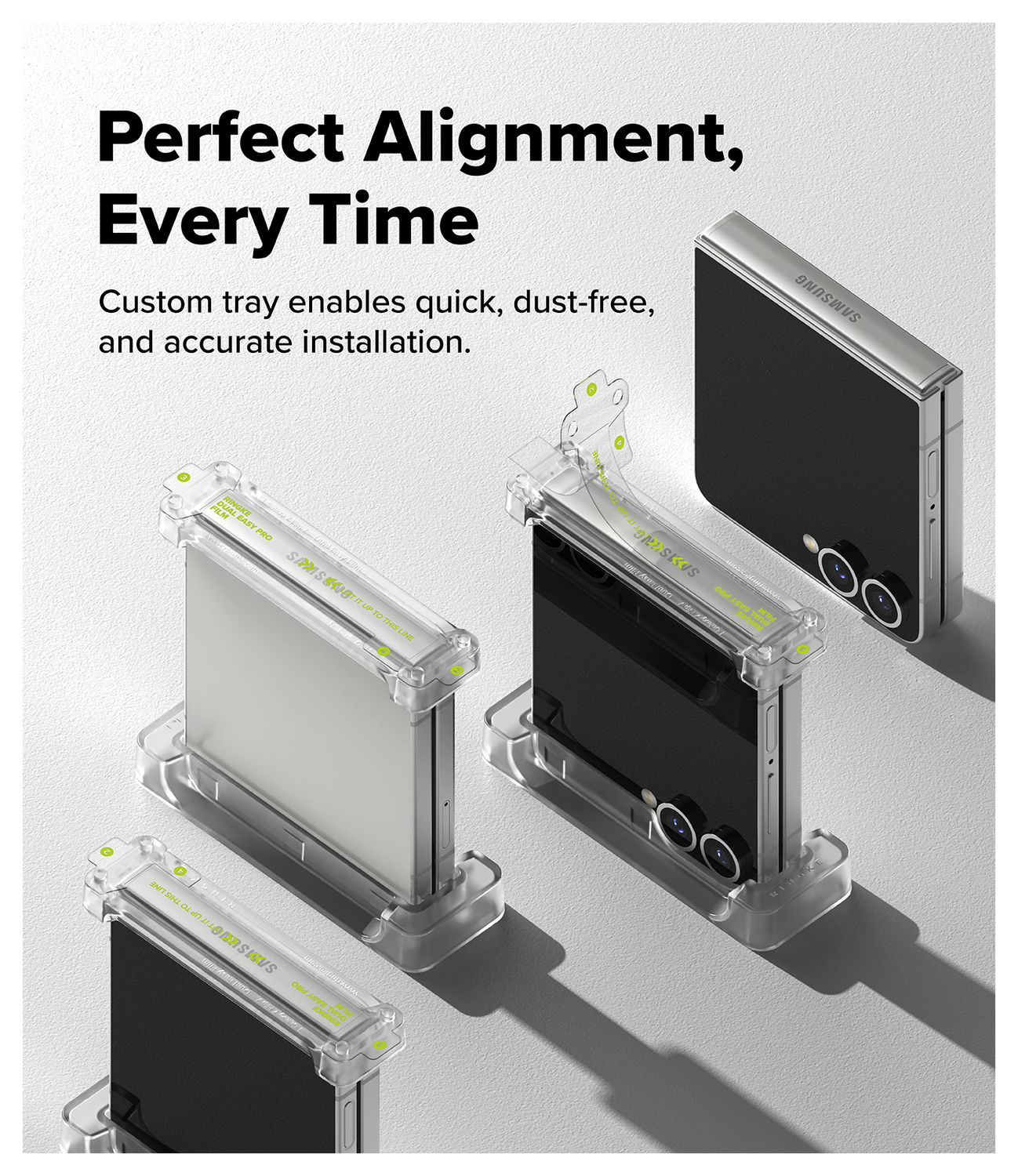 Ringke Hinge Dual Easy Pro Film Samsung Galaxy Z Flip 7 Hinge Protector (2-Pack) afbeelding 5
